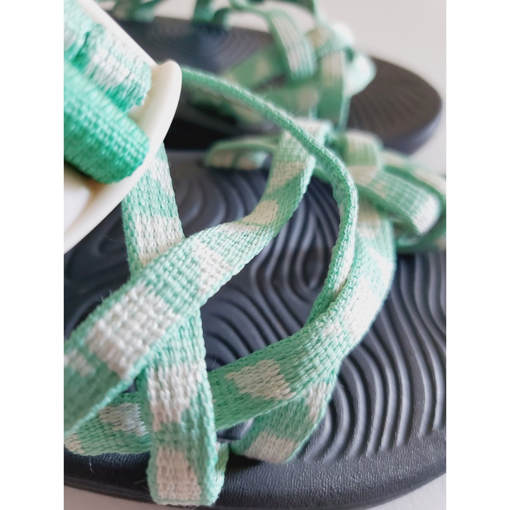 Chaco Womens Z Cloud 2 Mint Green Strappy Toe Loop Hiking Sandals Size 7 J107070 - Picture 9 of 10